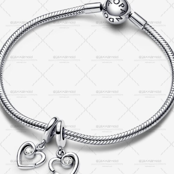 Pandora Forever & Always Splittable Dangle Charm - Picture 3 of 6